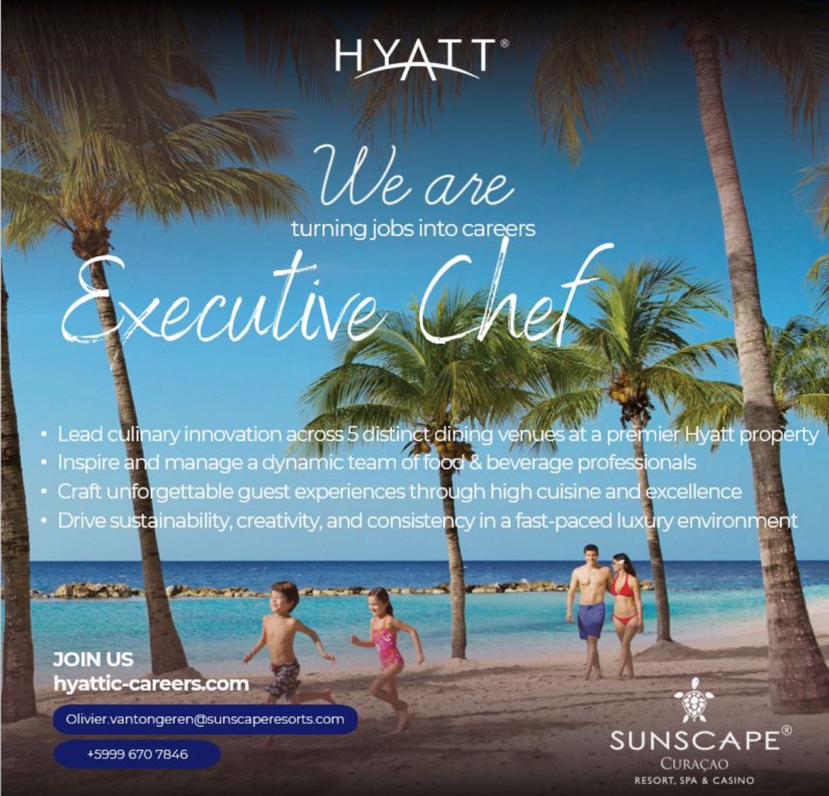 Inicio chef ejecutivo curazao